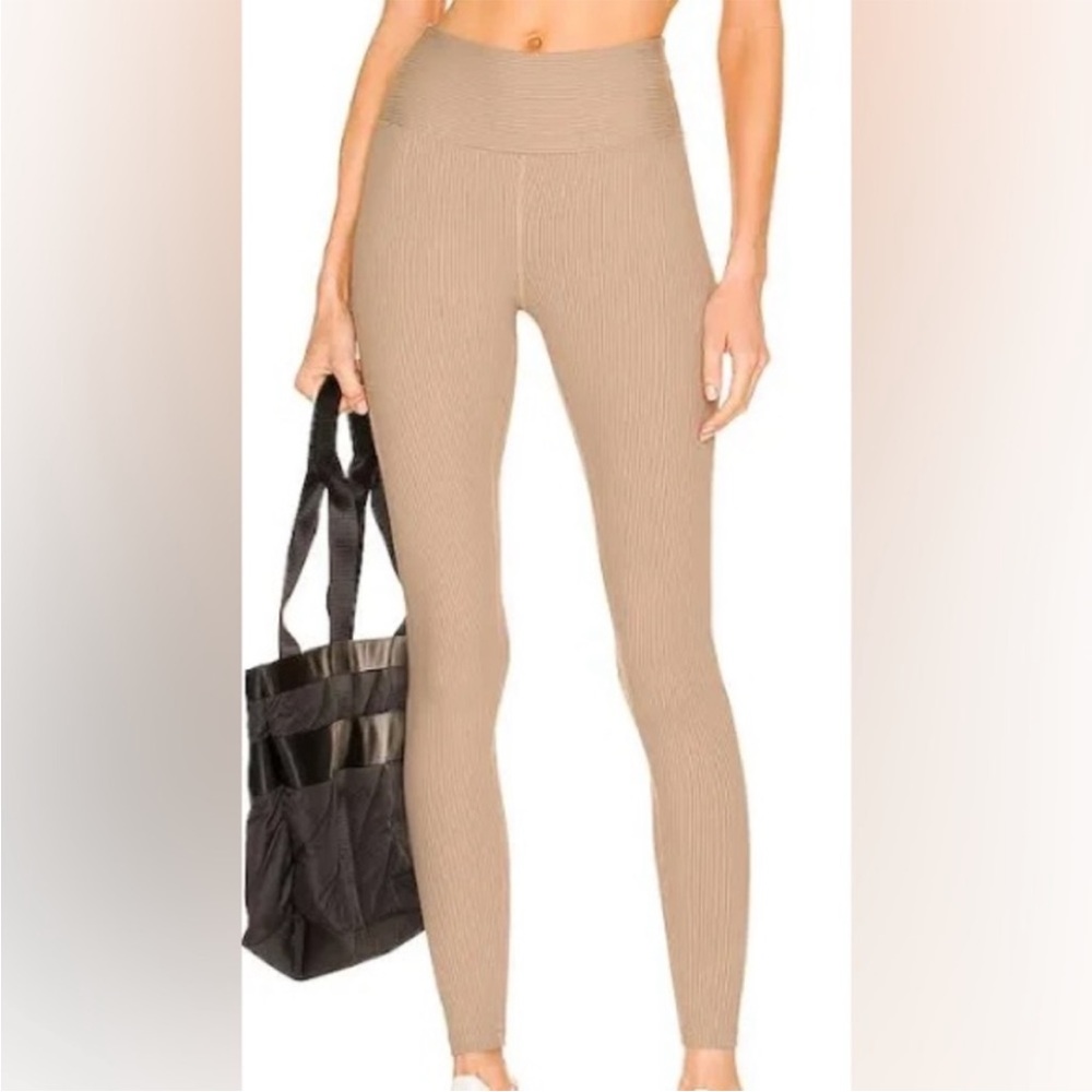 Year of ours M medium ribbed rib high high leggings caribou new Nwt